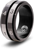 2D6 Dice Ring (Black - Size 11): CritSuccess