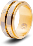 2D6 Dice Ring (Gold - Size 13): CritSuccess