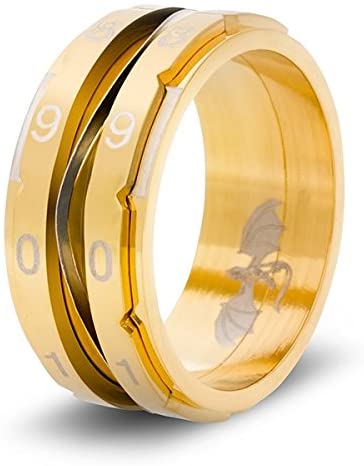 Clicking Life Counter Ring (Gold - Size 15): CritSuccess