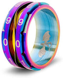 Clicking Life Counter Ring (Rainbow - Size 06): CritSuccess