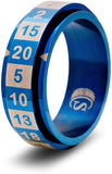 D20 Dice Ring (Blue - Size 09): CritSuccess