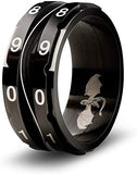 Clicking Life Counter Ring (Black - Size 16): CritSuccess