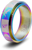 RPSLS Dice Ring (Rainbow - Size 12): CritSuccess