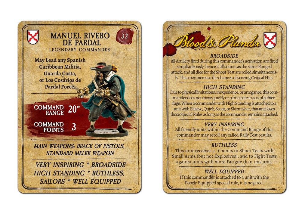 Blood & Plunder: Legendary Figures - Manuel Rivero de Pardal FGD 0027