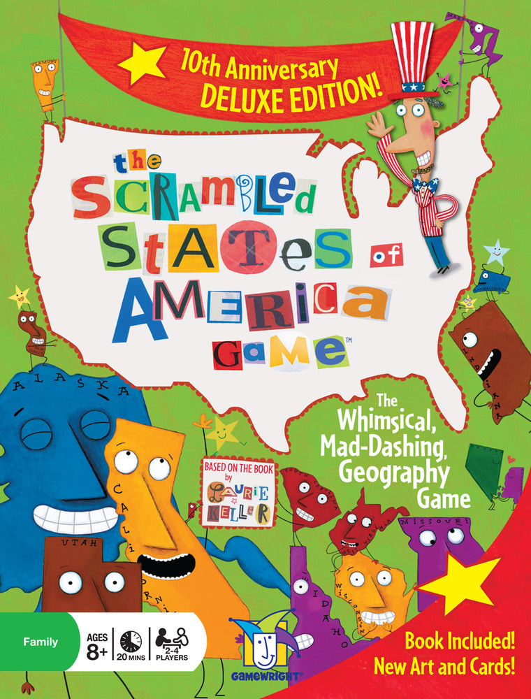 The Scrambled States of America Game - Deluxe Edition: The Whimsical, Mad-Dashing Geography Game GWI 5505