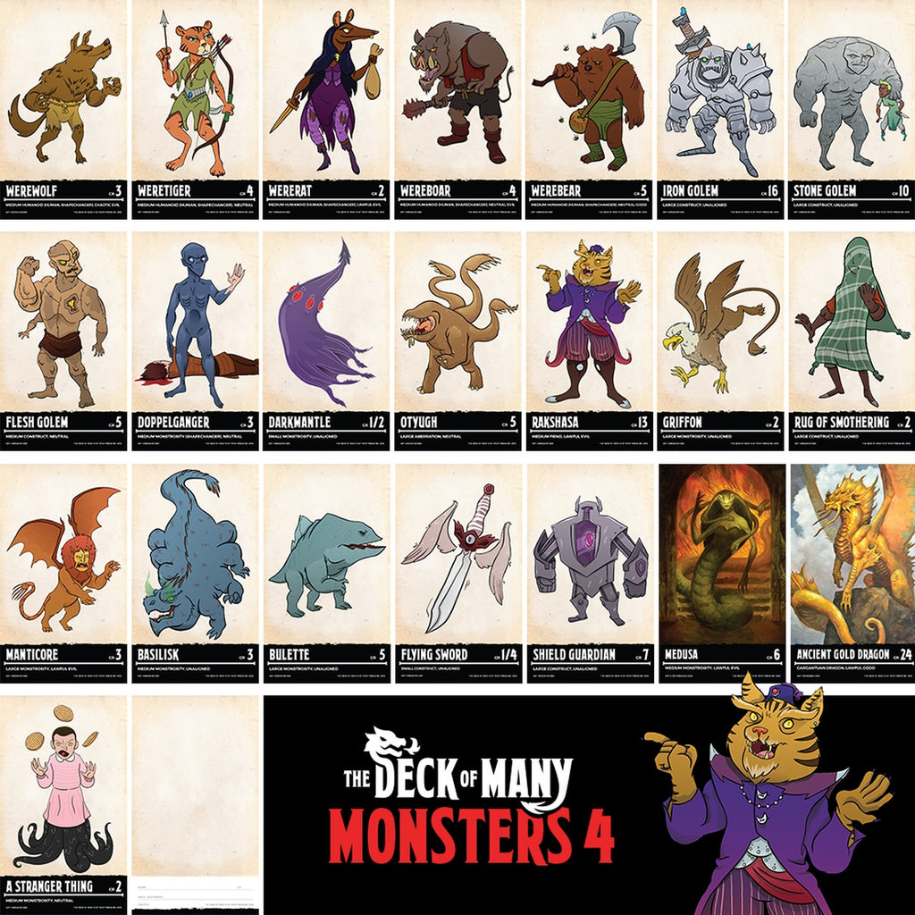 The Deck of Many (5E): Monsters 4 HPP D008