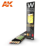 Weathering Pencil Set: Chipping & Aging Set LTG AK-10042