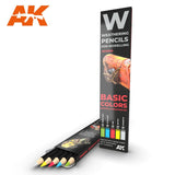 Weathering Pencil Set: Basic Colors - Shading & Demotion Set LTG AK-10045