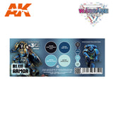 3Gen Acrylics: Wargame Color Set - Blue Armor LTG AK-1063