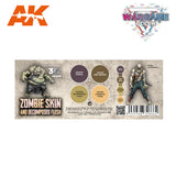 3Gen Acrylics: Wargame Color Set - Zombie Skin LTG AK-1076