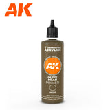 3Gen Acrylics: Olive Drab Surface Primer 100ml LTG AK-11249