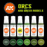 3Gen Acrylics: Orcs and Green Creatures Set LTG AK-11600