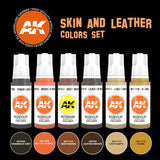 3Gen Acrylics: Skin and Leather Colors Set LTG AK-11613