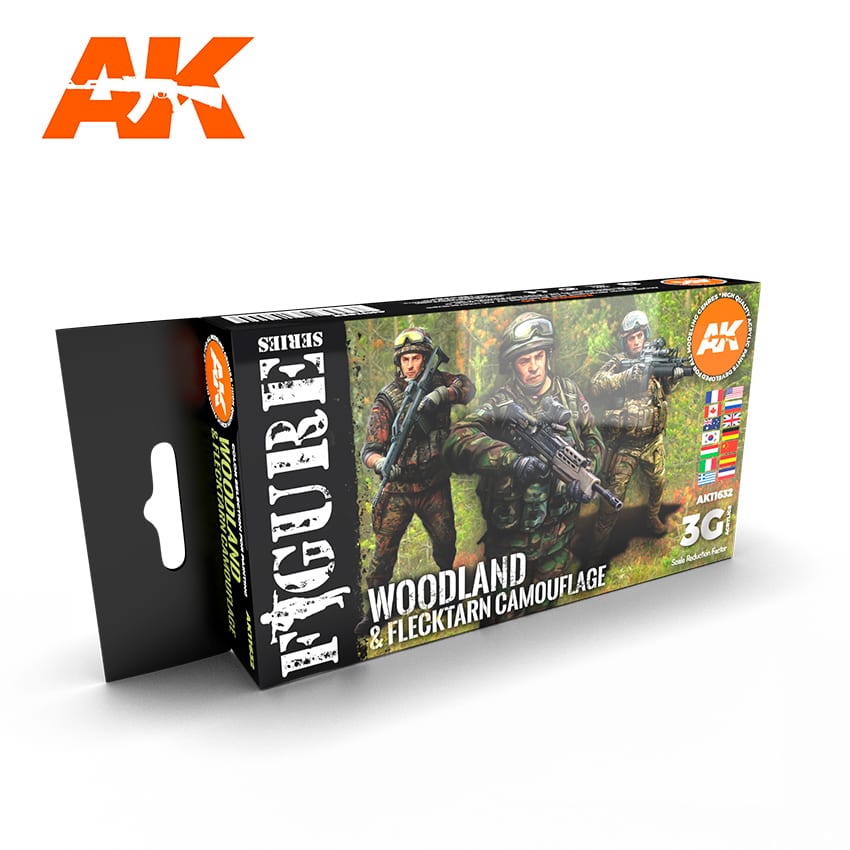 3Gen Acrylics: Modern Woodland & Flecktarn Camouflage LTG AK-11632