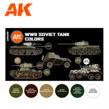 3Gen Acrylics: WWII Soviet Tank Colors LTG AK-11657