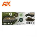 3Gen Acrylics: Vietnam Camouflage Colors for Jungle LTG AK-11659