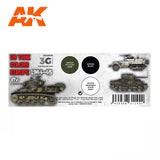 3Gen Acrylics: US Tank Colors Europe 1944-45 LTG AK-11675