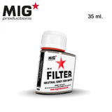 MIG Productions: Filter - Neutral Grey for White 35ml LTG AK-F404