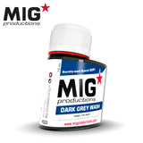 MIG Productions: Dark Grey Wash 75ml LTG AK-P223