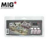 MIG Productions: Grey Tones Filter Set LTG AK-P266