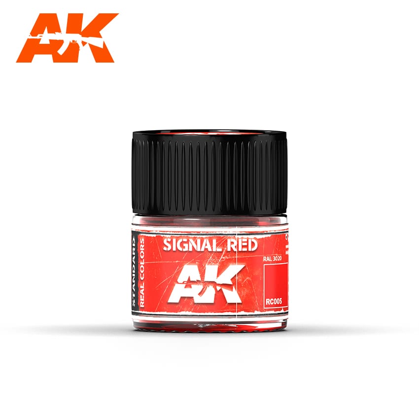 Acrylic paint matte red RAL 3020