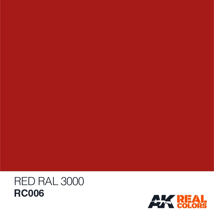 Real Colors: Red, RAL 3000 10ml LTG AK-RC006