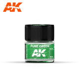 Real Colors: Pure Green, RAL 6037 10ml LTG AK-RC012