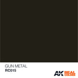 Real Colors: Gun Metal (Metallic)  10ml LTG AK-RC015
