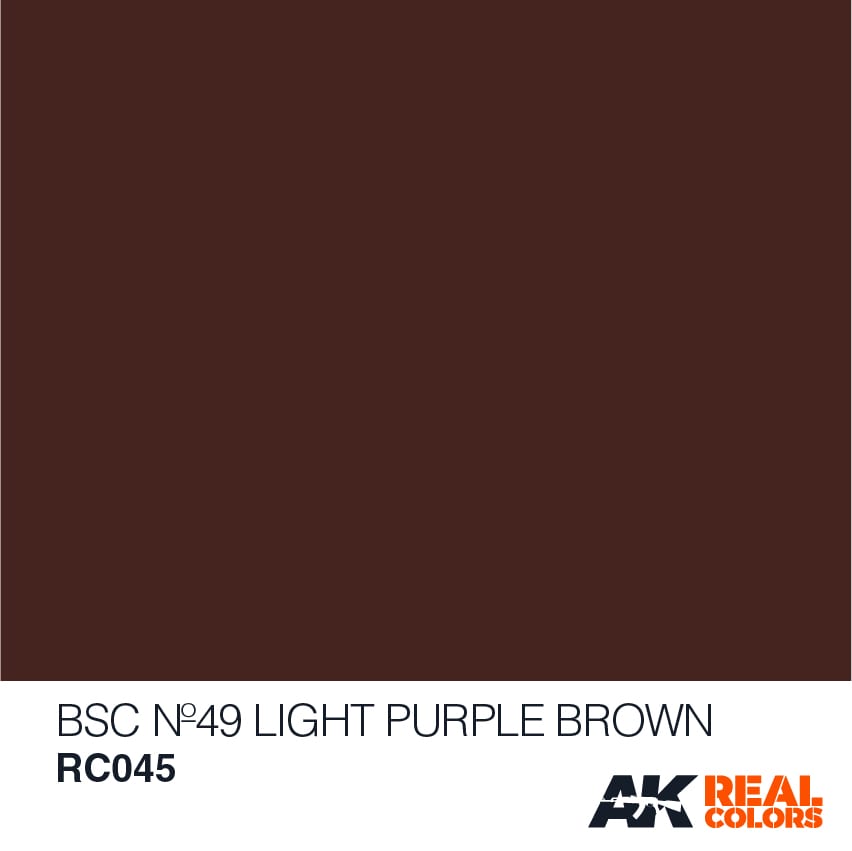 Real Colors: BSC Nº49 Light Purple Brown 10ml LTG AK-RC045