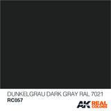 Real Colors: Dunkelgrau-Dark Gray RAL 7021 10ml LTG AK-RC057