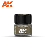 Real Colors: Grau - Gray RAL 7021 10ml LTG AK-RC058