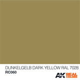 Real Colors: Dunkelgelb - Dark Yellow RAL 7028 10ml LTG AK-RC060