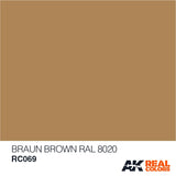 Real Colors: Braun-Brown RAL 8020 10ml LTG AK-RC069