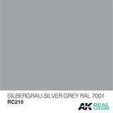Real Colors: Silbergrau -Silver Grey RAL 7001 10ml LTG AK-RC210