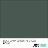 Real Colors: Dull Dark Green FS 34092 10ml LTG AK-RC230