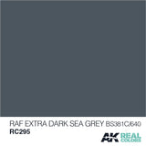 Real Colors: RAF Extra Dark Sea Grey BS381C/640 - 10ml LTG AK-RC295