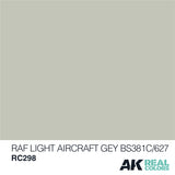 Real Colors: RAF Light Aircraft Grey BS381C/627 - 10ml LTG AK-RC298