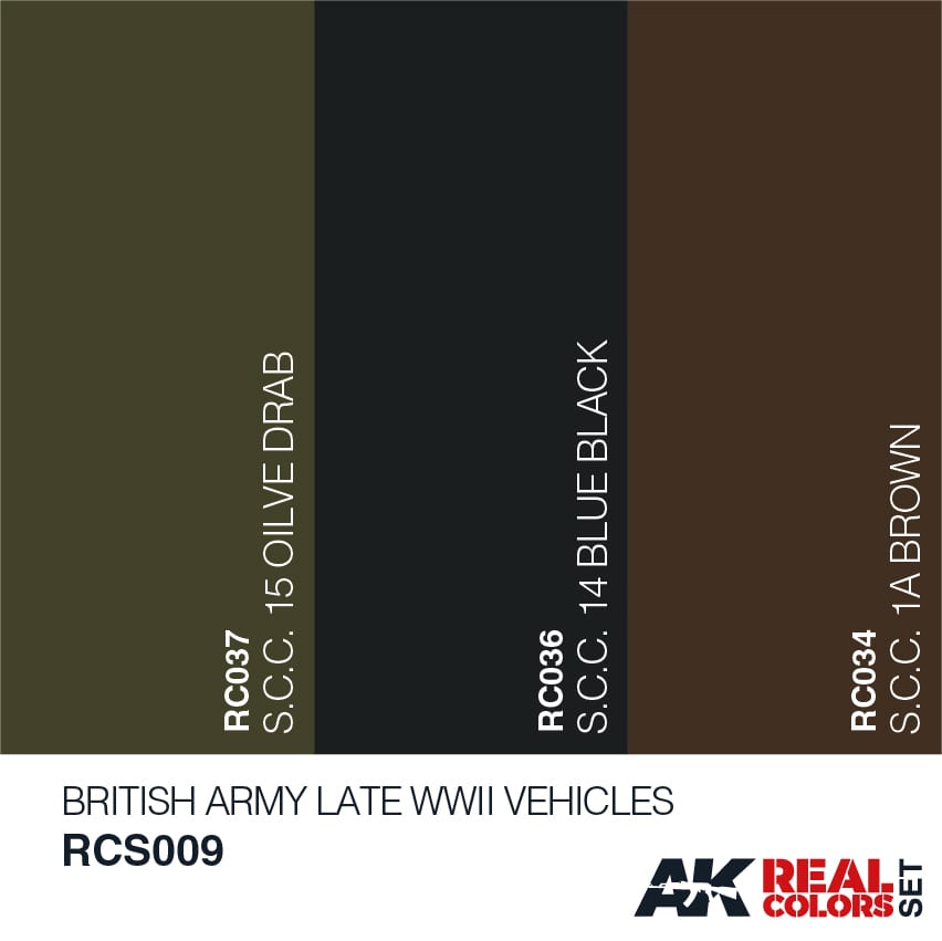 Real Colors: British Army Late WWII Vehicles Set LTG AK-RCS009