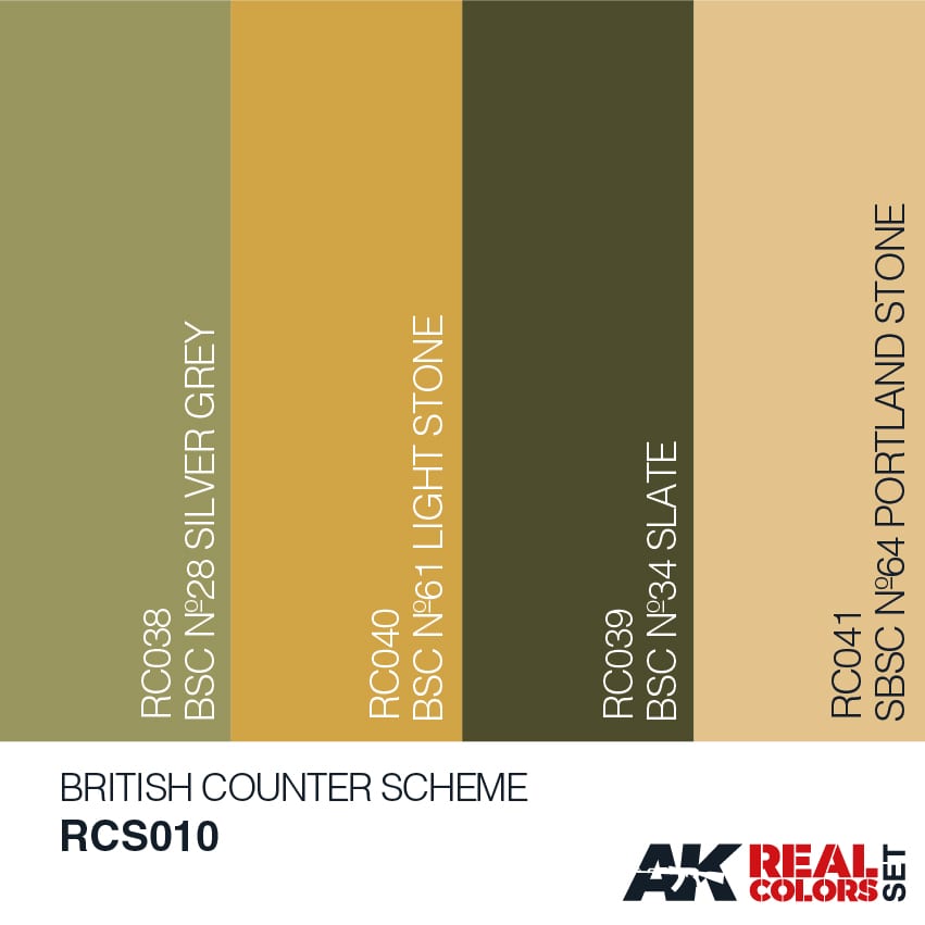 Real Colors: British Counter Scheme Set LTG AK-RCS010