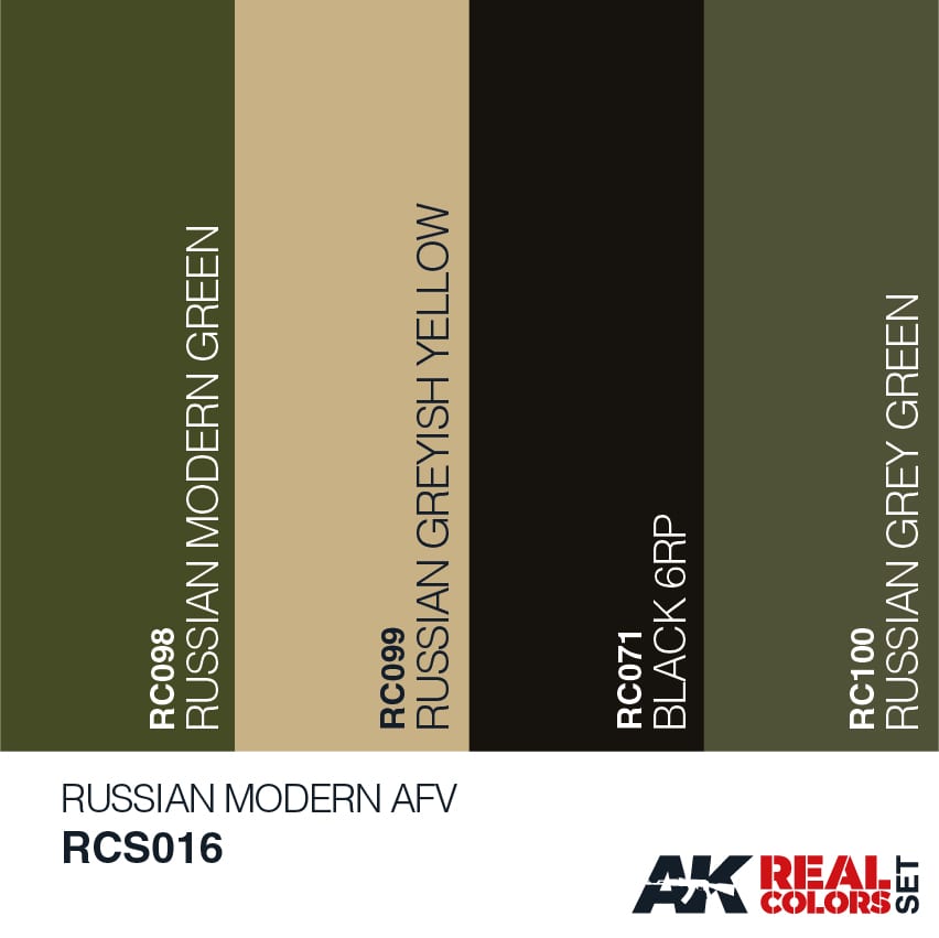 Real Colors: Russian Modern AFV Set LTG AK-RCS016