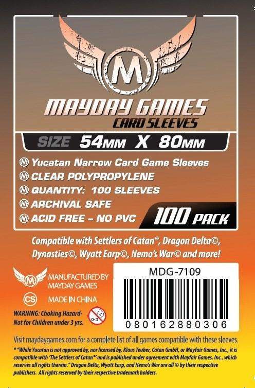 Mayday Games - 65x100mm Magnum Card Sleeves 