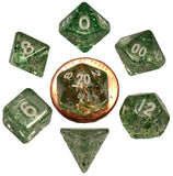 Ethereal Green 10mm Mini Polyhedral Dice Set MET 4205