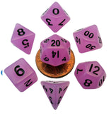 Glow in the Dark Purple 10mm Mini Polyhedral Dice Set MET 4307