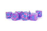 16mm Resin Flash Dice Poly Set: Purple MET 683