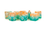 16mm Resin Poly Dice Set: Layered Stardust Sunset MET 766