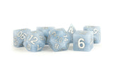 16mm Sharp Edge Silicone Rubber Poly Dice Set: Glacial Debris MET 782