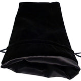 Black Velvet Dice Bag with Black Satin Liner 6