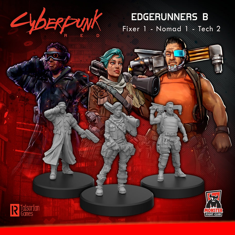 Cyberpunk RED Miniatures: Edgerunners B - MFC 33002