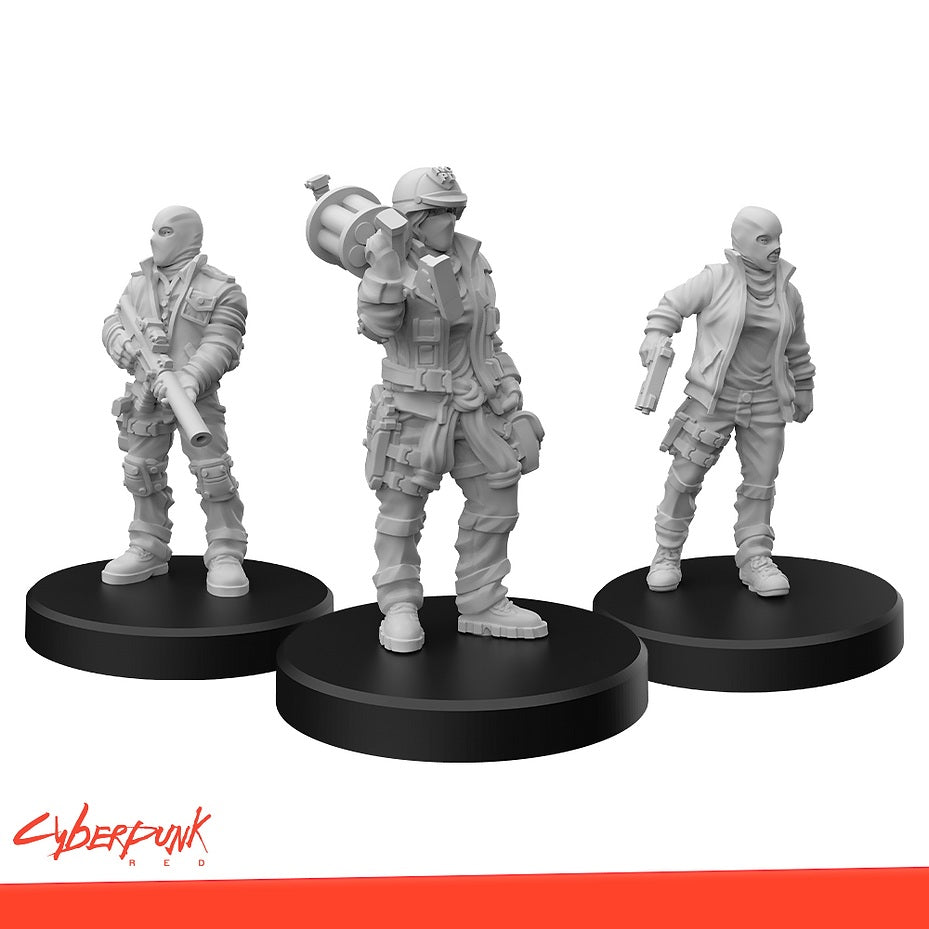 Cyberpunk RED Miniatures: Combat Zoners A - MFC 33007