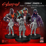 Cyberpunk RED Miniatures: Combat Zoners A - MFC 33007